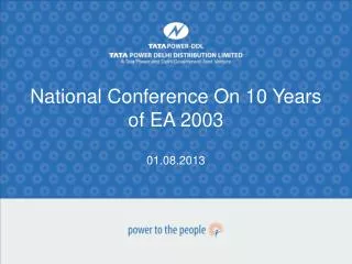 National Conference On 10 Years of EA 2003