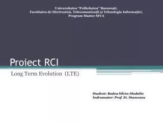 proiect rci