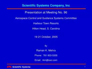 Scientific Systems Company, Inc