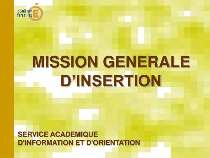 service academique d information et d orientation