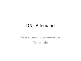 dnl allemand