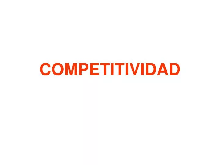 competitividad
