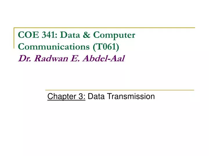 chapter 3 data transmission