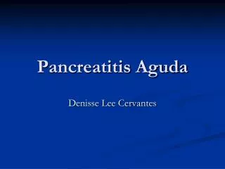 pancreatitis aguda