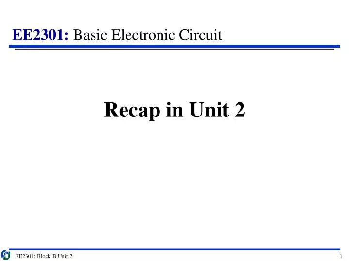 recap in unit 2