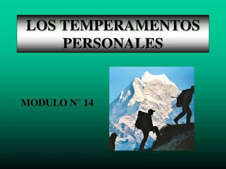 los temperamentos personales