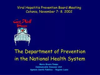 The Department of Prevention in the National Health System