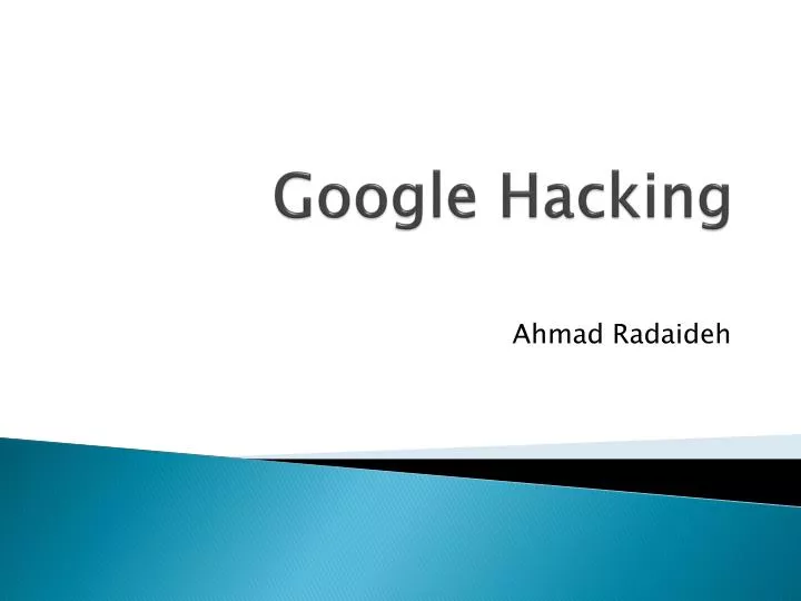 google hacking