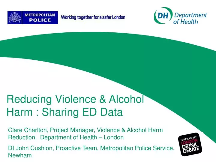 reducing violence alcohol harm sharing ed data