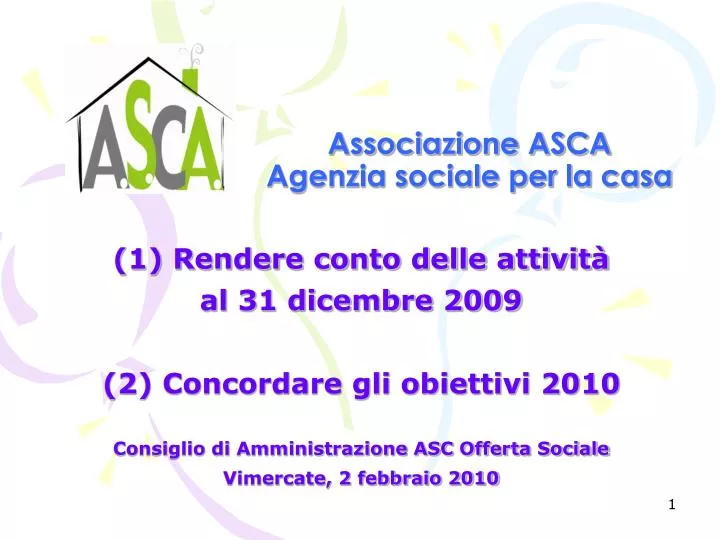 associazione asca agenzia sociale per la casa