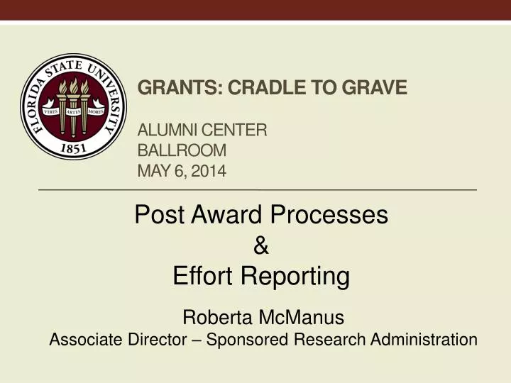 grants cradle to grave alumni center ballroom may 6 2014