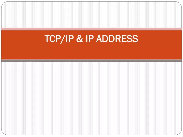 tcp ip ip address