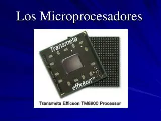 l os microprocesadores