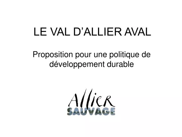 le val d allier aval