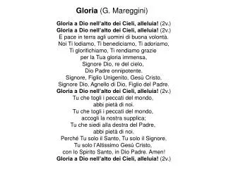 Gloria a Dio nell’alto dei Cieli, alleluia! (2v.)