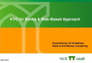 KYC for Banks &amp; Risk-Based Approach