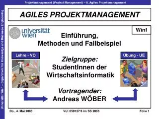 agiles projektmanagement
