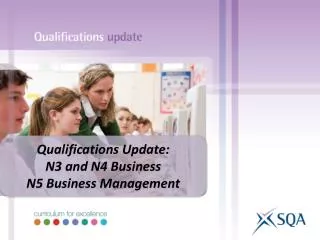 Qualifications Update: N3 and N4 Business N5 Business Management