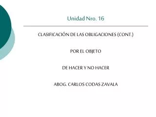 unidad nro 16