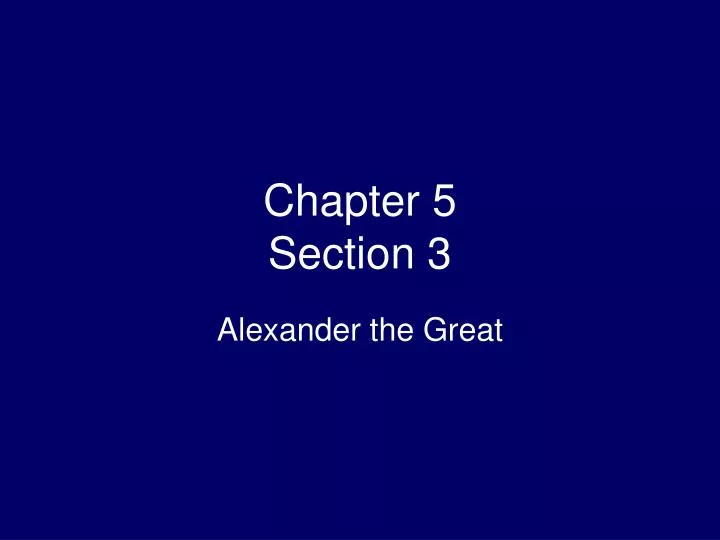 chapter 5 section 3