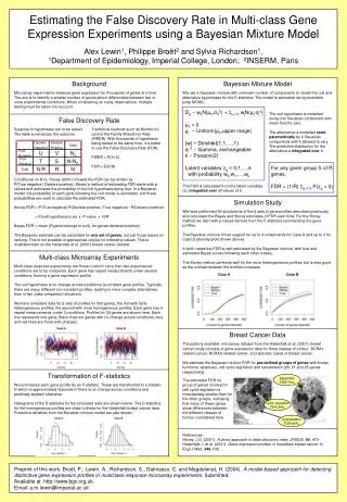 Multi-class Microarray Experiments