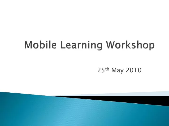 mobile learning workshop
