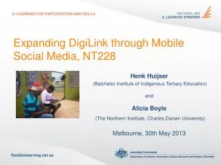 Expanding DigiLink through Mobile Social Media, NT228