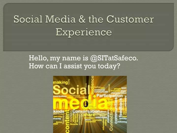 social media the customer experience