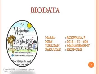 biodata