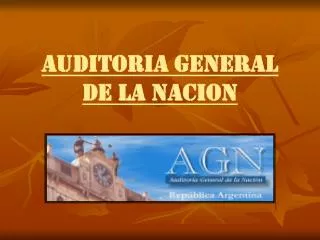 auditoria general de la nacion