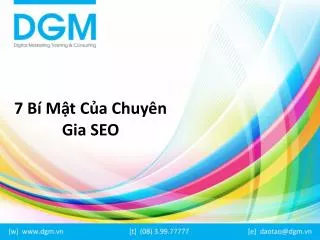 7 b m t c a chuy n gia seo