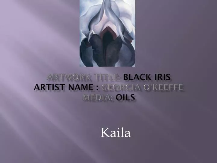 artwork title black iris artist name georgia o keeffe media oils