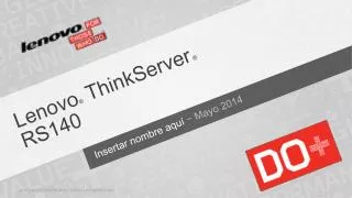 lenovo thinkserver rs140