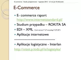 e commerce