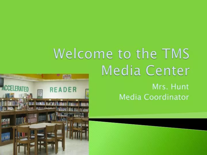 welcome to the tms media center