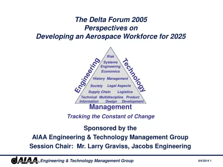 the delta forum 2005 perspectives on developing an aerospace workforce for 2025