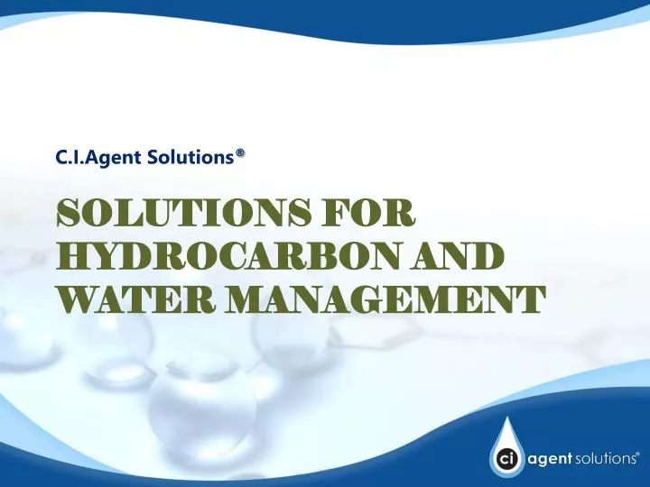 solutions for hydrocarbon and water management