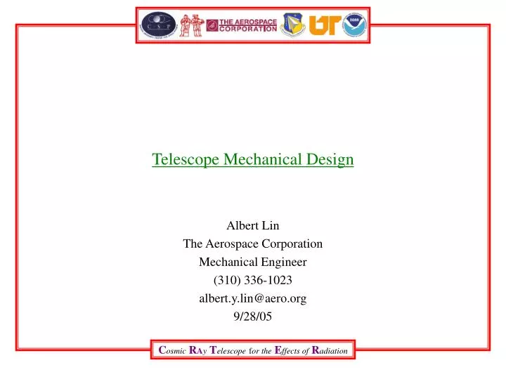 telescope mechanical design