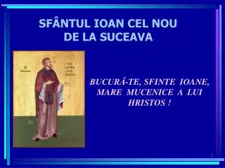 sf ntul ioan cel nou de la suceava