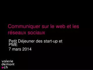 communiquer sur le web et les r seaux sociaux