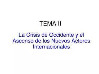 tema ii