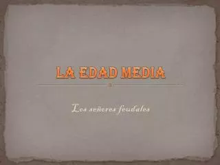 la edad media