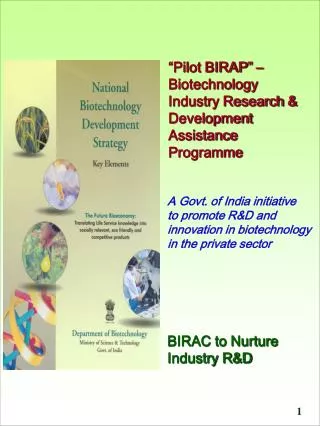 BIRAC to Nurture Industry R&amp;D