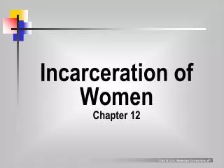 Incarceration of Women Chapter 12