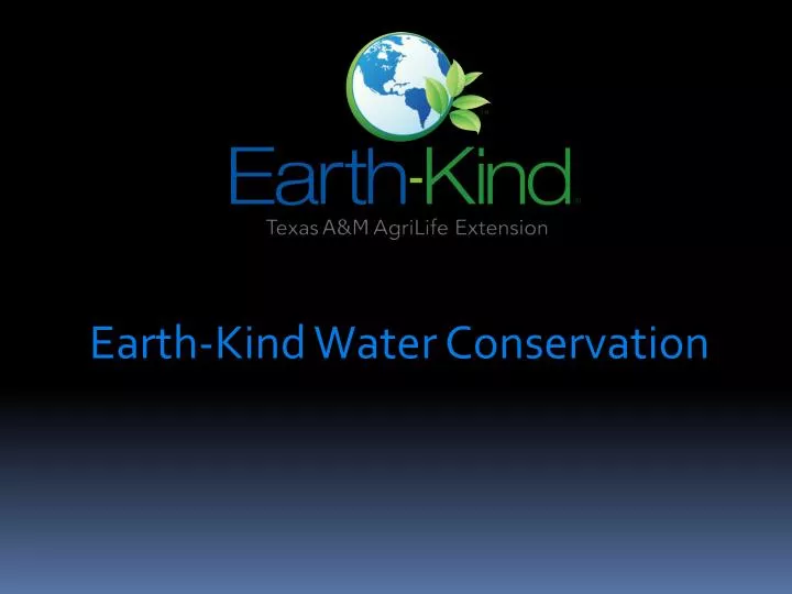 earth kind water conservation