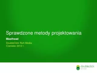 sprawdzone metody projektowania