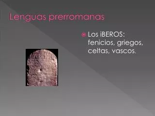 lenguas prerromanas