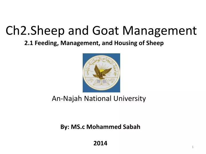 ch2 sheep and goat management