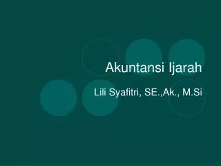akuntansi ijarah