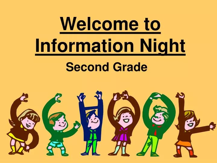 welcome to information night